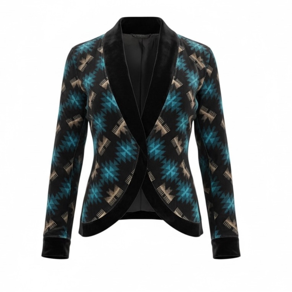 Tasha Polizzi Southwestern Freya Velvet Blazer XL